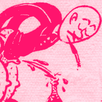 Hommage au Professeur Choron - toilet paper screenprinting, 2009