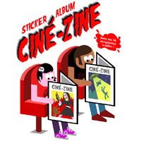 Cin-Zine: sticker album on genre movies, conceived for Mdiathque de Poitiers, 2014