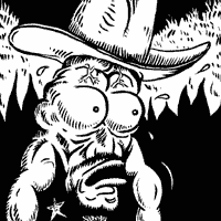 Upside-down comic strip for Less Playboy Is More Cowboy fanzine, 2011 (Bande dessine potentielle)